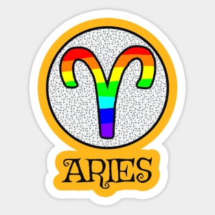 ZODIAC PRIDE ARIES Sticker